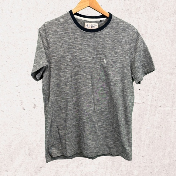 Original Penguin Gray Short Sleeve Tee Classic Fit - Picture 1 of 3